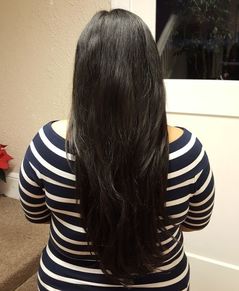 Tape in extensions sw portland long hair