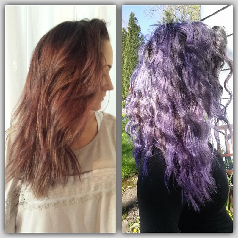 Silver purple hair portland or
