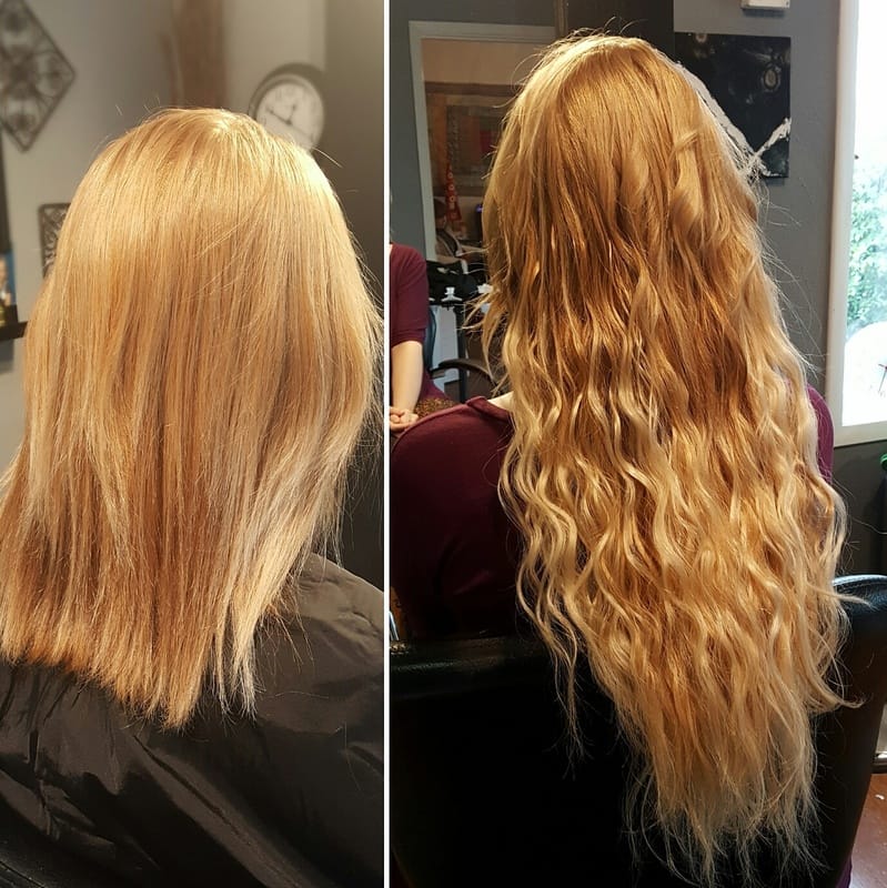 glam seamless, tape in extensions portland
